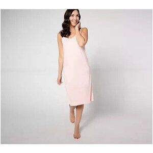 Berkshire Homewear SilkySmooth & Lace Tank Night Dress Light Blush,3X